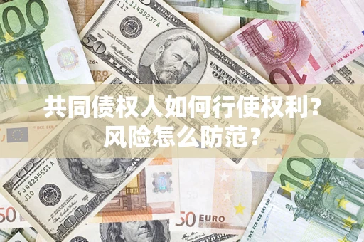 北京共同债权人如何行使权利？风险怎么防范？