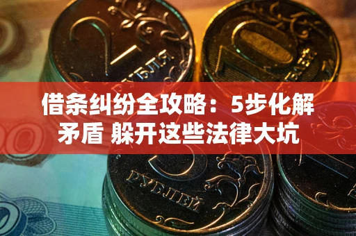 北京借条纠纷全攻略：5步化解矛盾 躲开这些法律大坑