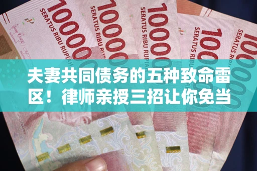 北京夫妻共同债务的五种致命雷区！律师亲授三招让你免当替罪羊