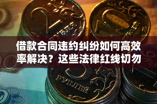 北京借款合同违约纠纷如何高效率解决？这些法律红线切勿触碰