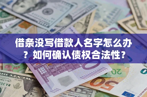 北京借条没写借款人名字怎么办？如何确认债权合法性？