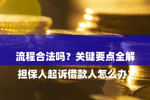 北京

担保人起诉借款人怎么办？流程合法吗？关键要点全解析